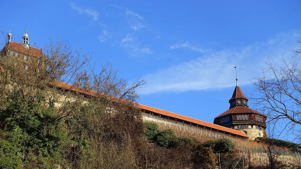 Esslinger Burg und historische Altstadt am Neckar