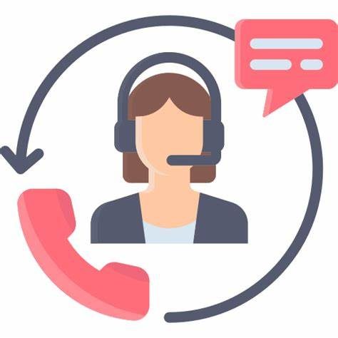 Symbolbild: Service‑Anfragen – Ihr Kontaktpunkt für Dolmetscher- und Übersetzungsdienste Kundendienst-Symbol – Headset und Sprechblase als Symbol für Serviceanfragen