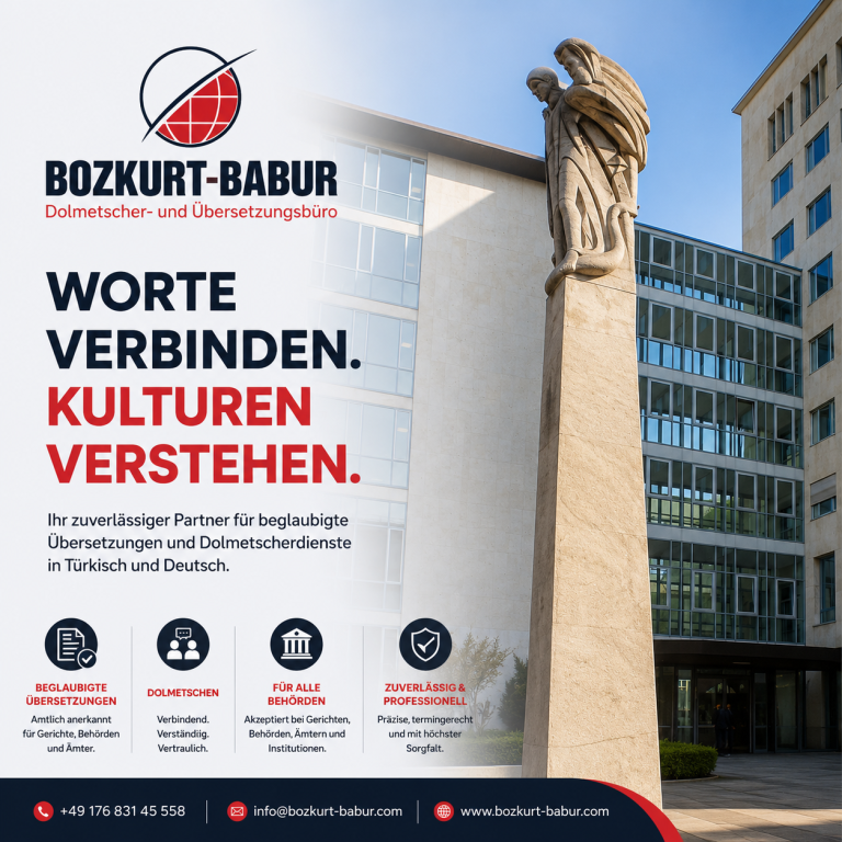 Dolmetscher Türkisch ⇔ Deutsch Stuttgart – Gericht und Konsulat
