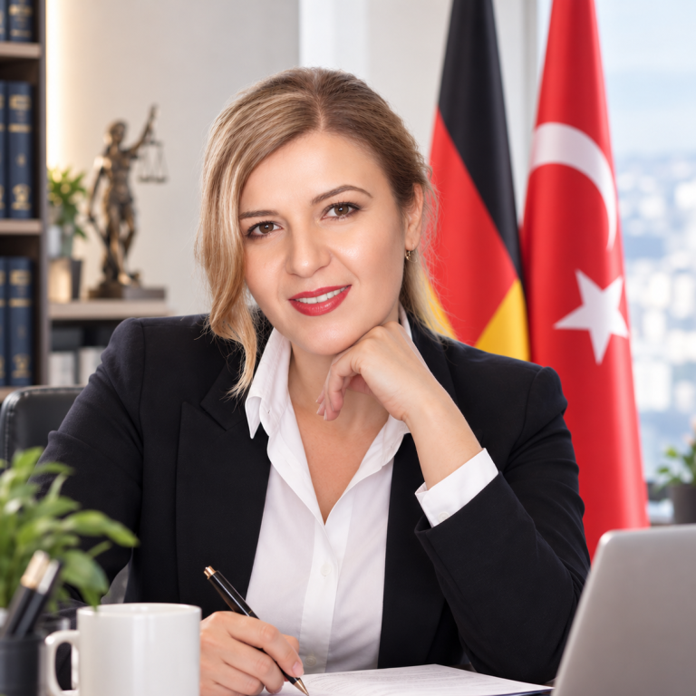 Sözlü Tercüme Symbole für den Austausch zwischen Deutschland, Türkei und Großbritannien mit Pfeilen.